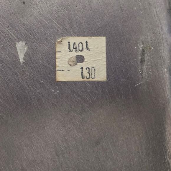 Vintage Rectangular Tray 17x6x1 Swirl Design Made in Mexico ?Pewter or ?Sterling - Picture 5 of 5